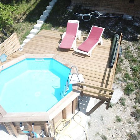 Chalet Sur Pilotis Avec Piscine Privee Luceram ภายนอก รูปภาพ